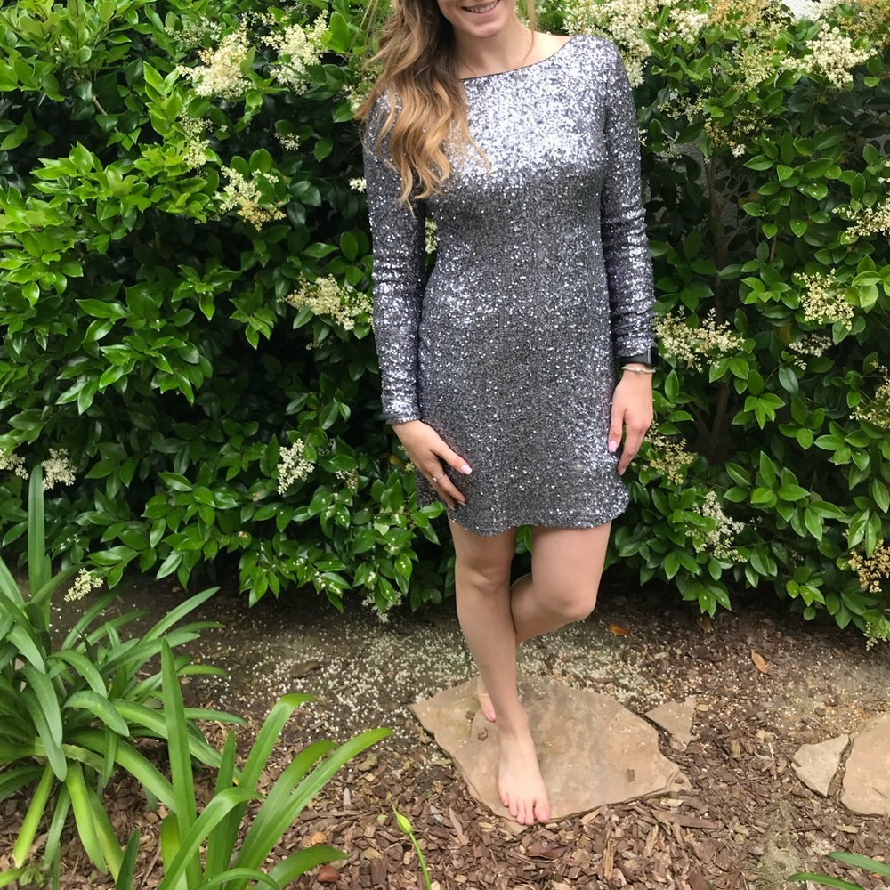 Aidan Mattox Sequin Dress